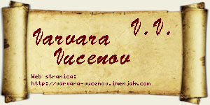 Varvara Vučenov vizit kartica